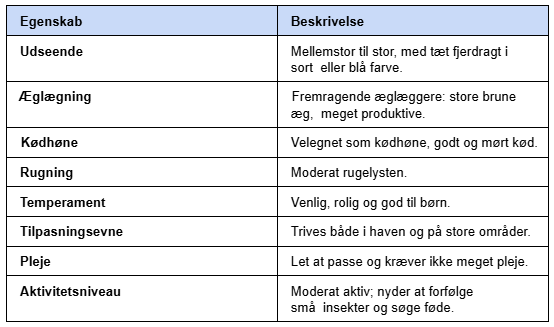 Hønserace: Australorps